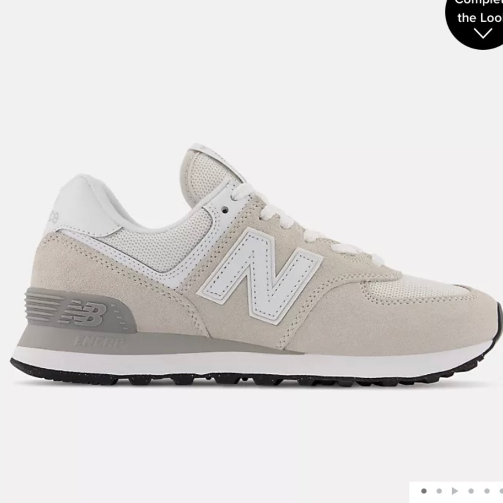New Balance 574 Core in Nimbus Cloud with White